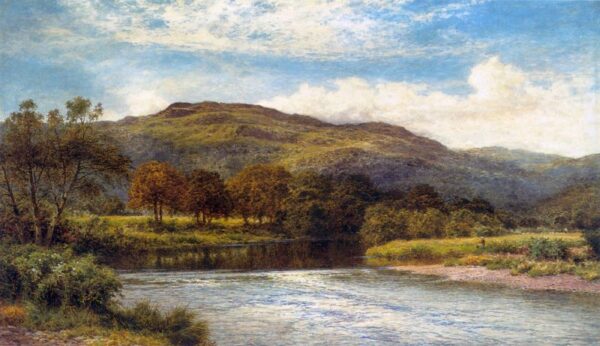 The Conway Near Bettws y Coed by Benjamin Williams Leader, hand-painted oil painting reproduction