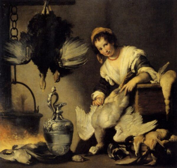 The Cook by Bernardo Strozzi, hand-painted oil painting reproduction