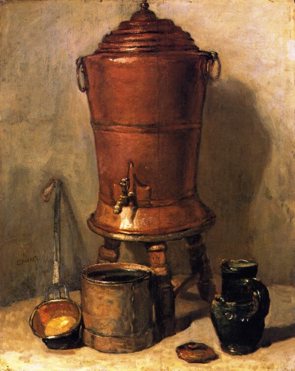 The Copper Cistern by Jean-Baptiste-Siméon Chardin, hand-painted oil painting reproduction