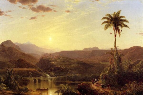 The Cordilleras, Sunrise by Frederic Edwin Church, hand-painted oil painting reproduction