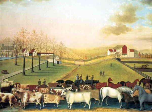 The Cornell Farm by Edward Hicks, hand-painted oil painting reproduction