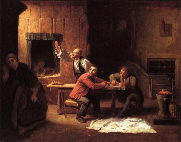 The Counterfeiters by Eastman Johnson, hand-painted oil painting reproduction