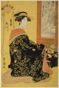 The Courtesan Takikawa of Ogiya by Utagawa Toyokuni, hand-painted oil painting reproduction