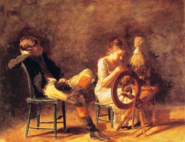 The Courtship by Thomas Eakins, hand-painted oil painting reproduction