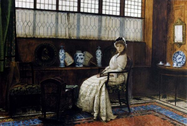 The Cradle Song by John Atkinson Grimshaw, hand-painted oil painting reproduction