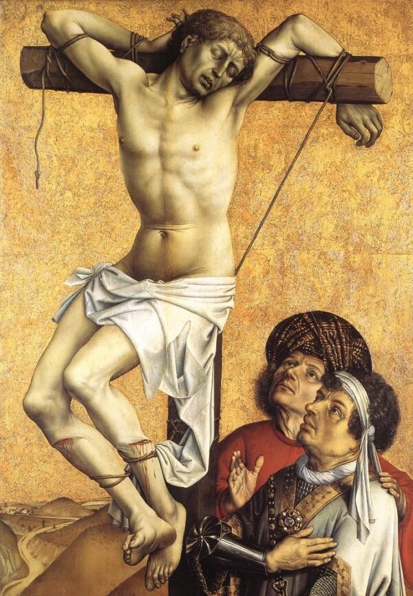 The Crucified Thief by Robert Campin, hand-painted oil reproduction