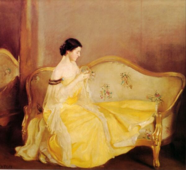 The Crystal by William McGregor Paxton, hand-painted oil painting reproduction