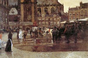 The Dam by George Hendrik Breitner, hand-painted oil painting reproduction