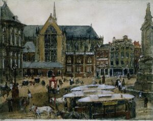 The Dam in Amsterdam by George Hendrik Breitner, hand-painted oil painting reproduction