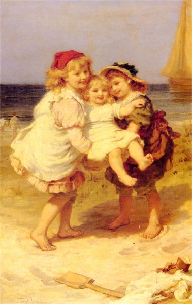 The Danty Chair by Frederick Morgan, hand-painted oil reproduction