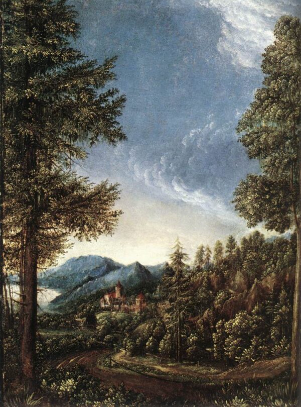 The Danube Valley Near Regensburg by Albrecht Altdorfer, hand-painted oil painting reproduction