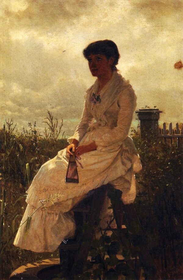 The Daydream by John G Brown, hand-painted oil painting reproduction