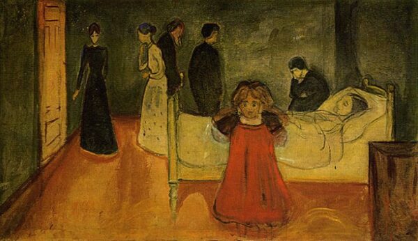 The Dead Mother by Edvard Munch, hand-painted oil painting reproduction