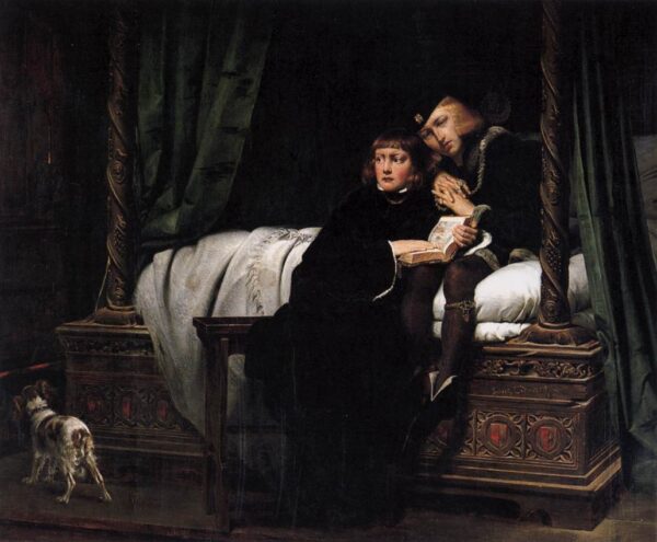 The Death of the Sons of King Edward in the Tower by Paul Delaroche, hand-painted oil painting reproduction