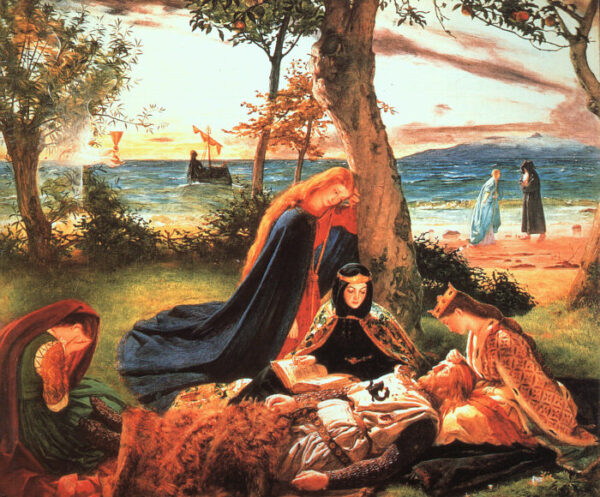 The Death Of King Arthur by James Archer, hand-painted oil painting reproduction