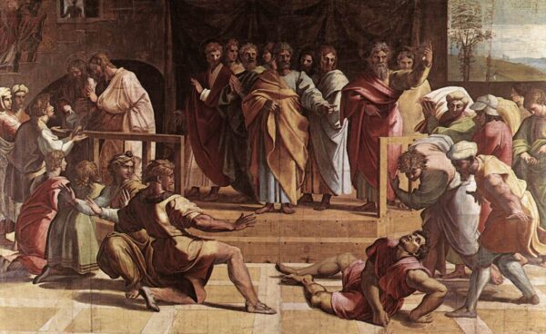 The Death of Ananias by Raphael Sanzio, hand-painted oil painting reproduction