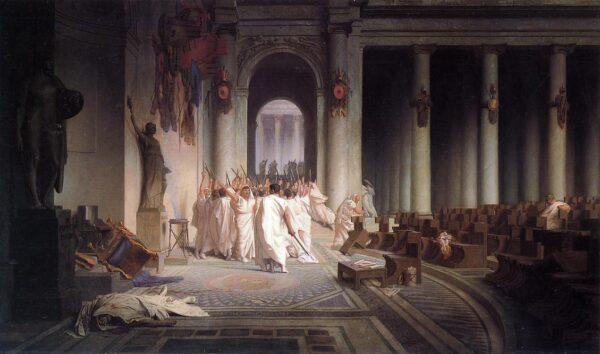 The Death of Caesar by Jean-Léon Gérôme, hand-painted oil painting reproduction