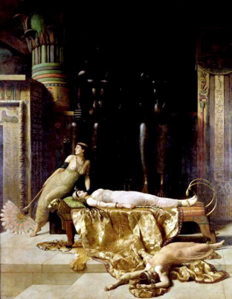 The Death of Cleopatra by John Collier, hand-painted oil reproduction