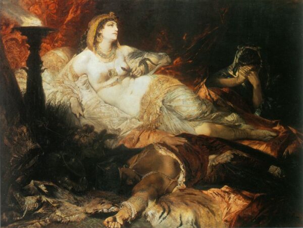 The Death of Cleopatra by Hans Makart, hand-painted oil painting reproduction