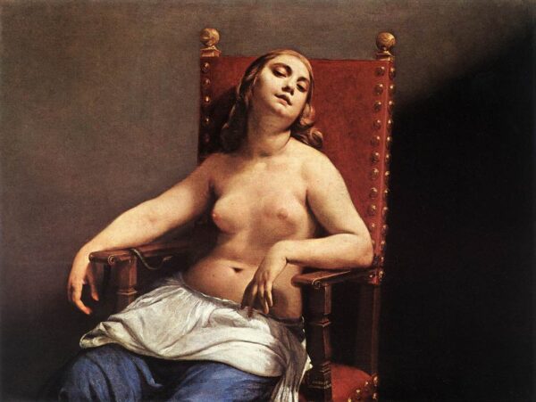 The Death of Cleopatra by Guido Cagnacci, hand-painted oil painting reproduction