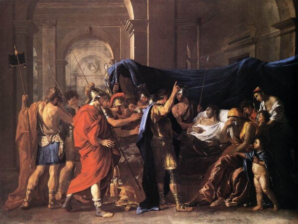 The Death of Germanicus by Nicolas Poussin, hand-painted oil painting reproduction