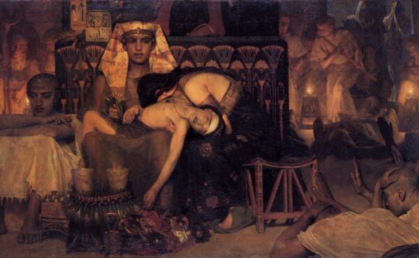 The Death of the First Born by Lawrence Alma-Tadema, hand-painted oil painting reproduction
