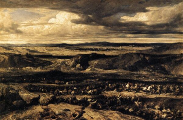 The Defeat of the Cimbri by Alexandre-Gabriel Decamps, hand-painted oil painting reproduction