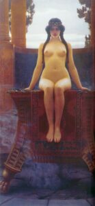 The Delphic Oracle by John William Godward, hand-painted oil painting reproduction