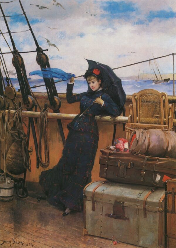 The Departure by Henry Bacon, hand-painted oil painting reproduction