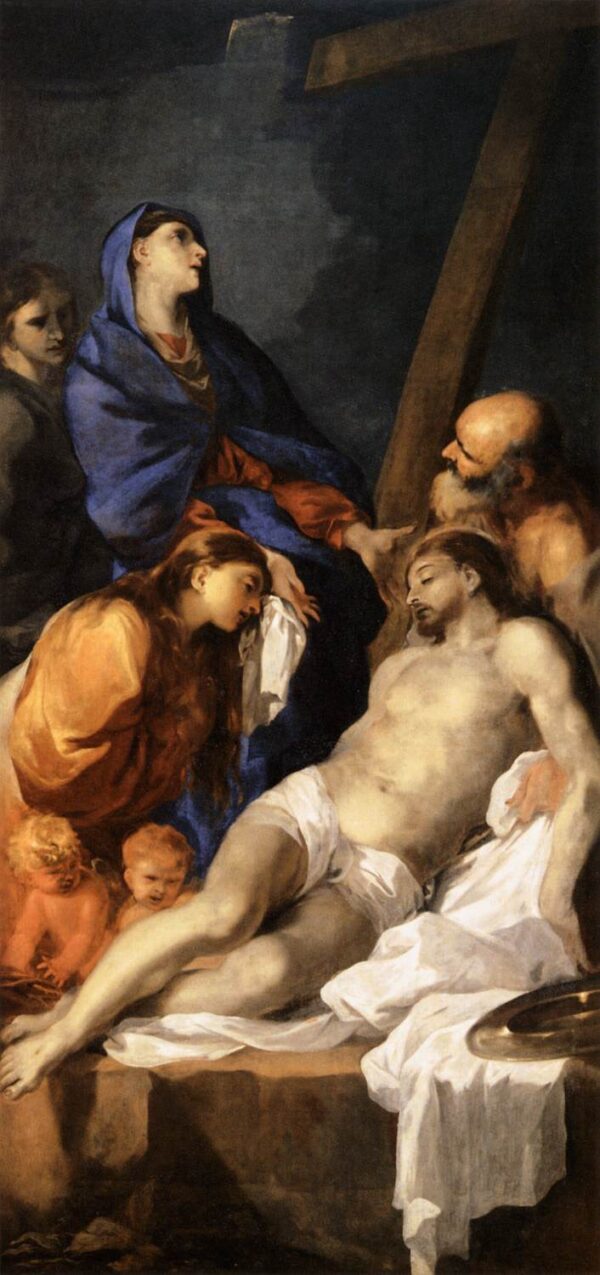 The Deposition by Sébastien Bourdon, hand-painted oil painting reproduction