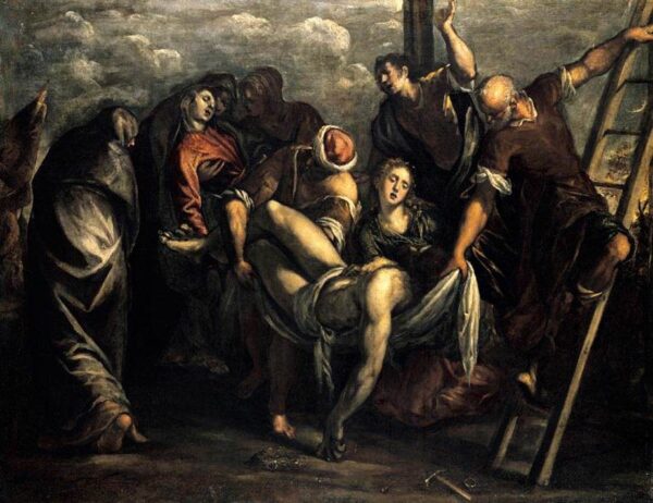 The Deposition by Tintoretto, hand-painted oil painting reproduction
