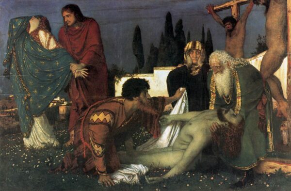 The Deposition by Arnold Böcklin, hand-painted oil painting reproduction