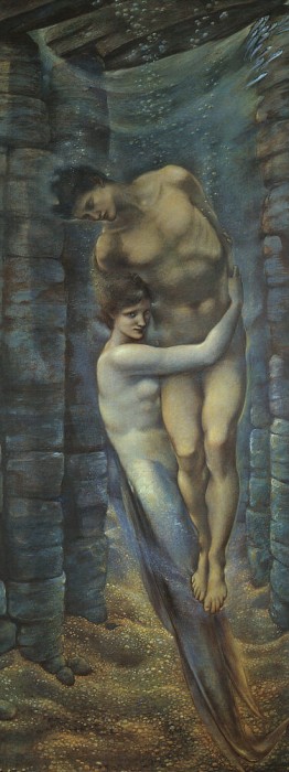 The Depths of the Sea by Edward Burne-Jones, hand-painted oil reproduction