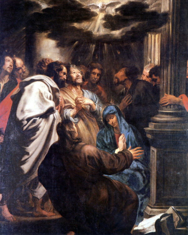 The Descent of the Holy Spirit by Sir Anthony van Dyck, hand-painted oil painting reproduction