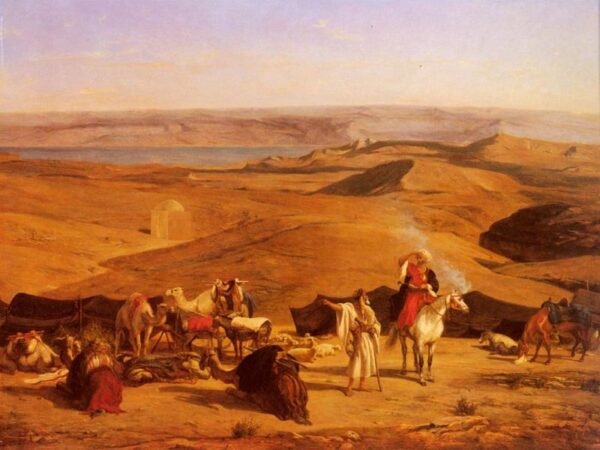 The Desert Encampment by Alberto Pasini, hand-painted oil reproduction