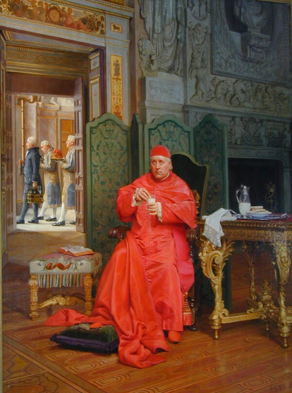 The Diet by Jehan Georges Vibert, hand-painted oil painting reproduction