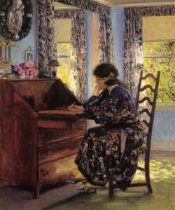 The Difficult Reply by Guy Rose, hand-painted oil painting reproduction