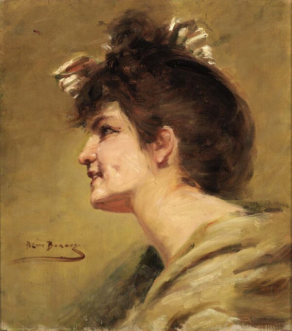 The Dimple by Alice Pike Barney, hand-painted oil painting reproduction
