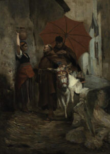 The Distraction by Jehan Georges Vibert, hand-painted oil painting reproduction