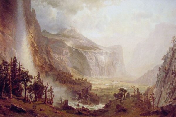 The Domes of the Yosemite by Albert Bierstadt, hand-painted oil painting reproduction