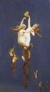 The Double Star by Luis Ricardo Falero, hand-painted oil painting reproduction
