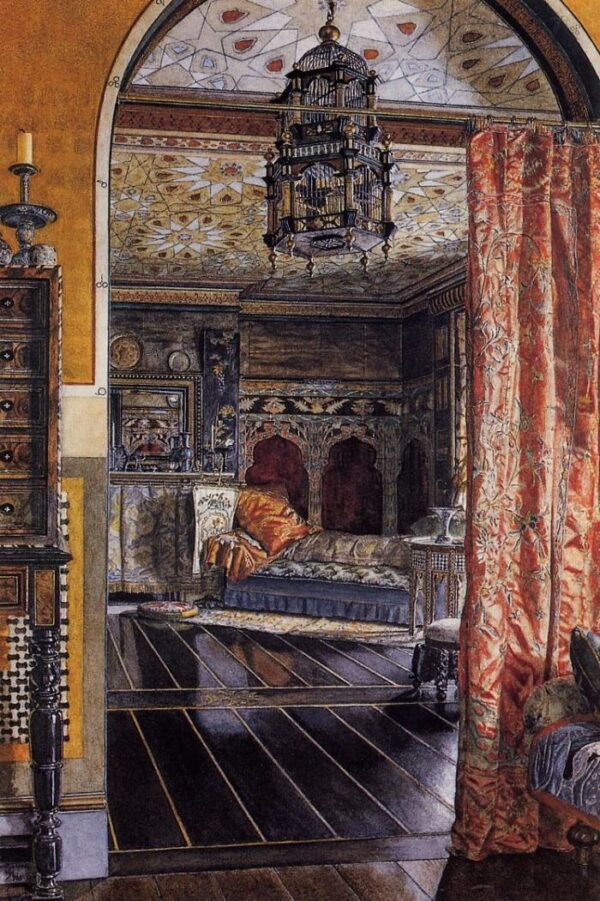 The Drawing Room at Townshend House by Lawrence Alma-Tadema, hand-painted oil painting reproduction