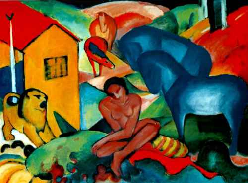 The Dream by Franz Marc, hand-painted oil reproduction