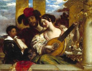 The Duet by William Etty, hand-painted oil painting reproduction