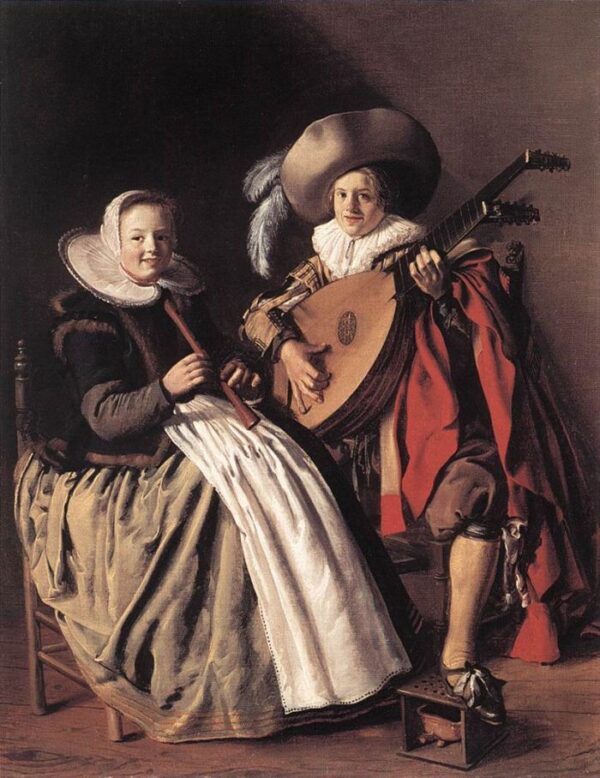 The Duet by Jan Miense Molenaer, hand-painted oil painting reproduction