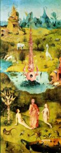 The Earthly Paradise by Hieronymus Bosch, hand-painted oil painting reproduction