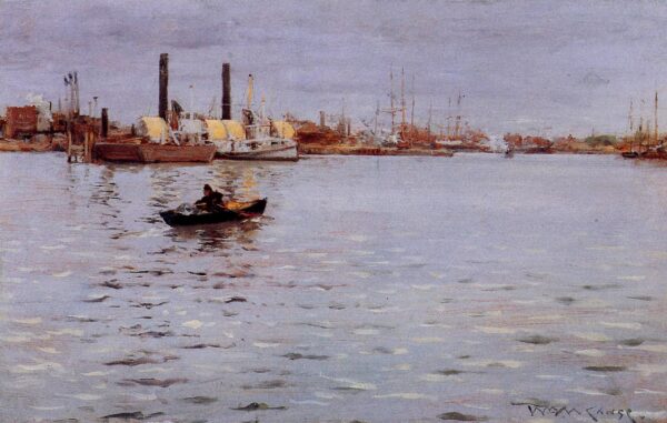 The East River by William Merritt Chase, hand-painted oil painting reproduction