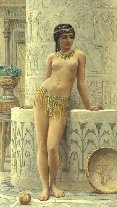 The Eastern Favorite by Edwin Longsden Long, hand-painted oil reproduction