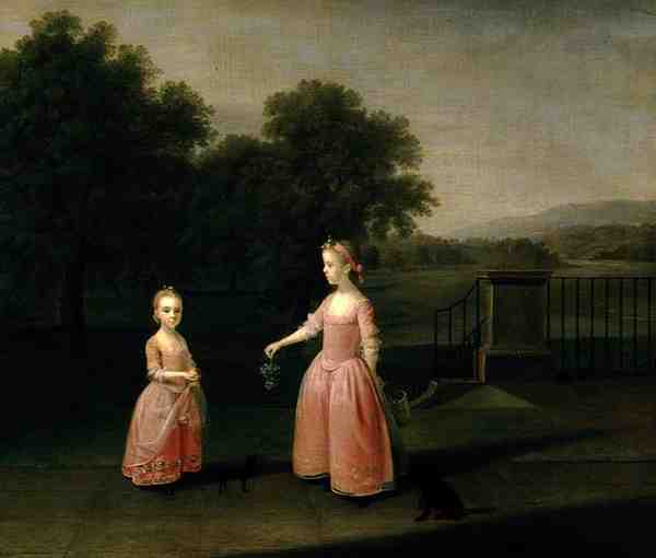 The Edgar Children by Arthur Devis, hand-painted oil reproduction