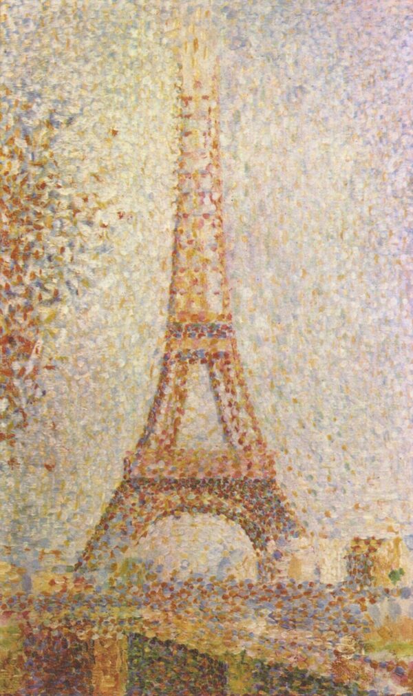 The Eiffel Tower by Georges Pierre Seurat, hand-painted oil painting reproduction